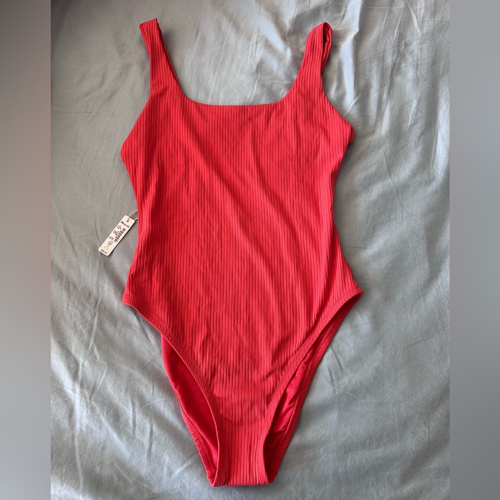 Madewell Ribbed Scoop-Neck One-Piece Swimsuit